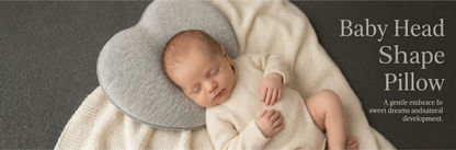 Memory Foam Baby Head Support Pillow for Car Seat, Stroller & Infant Carrier